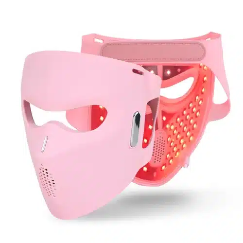 Bulk Custom Logo 660nm 850nm Silicone Red Light Therapy Mask For Loose Skin